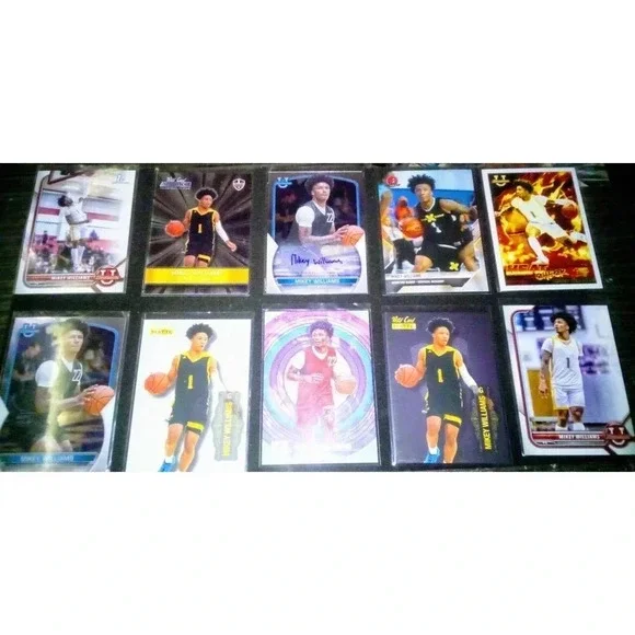 Mikey Williams - RC - Gold - 20 card Invest Lot incl. (2) Autos + (2) #/6275